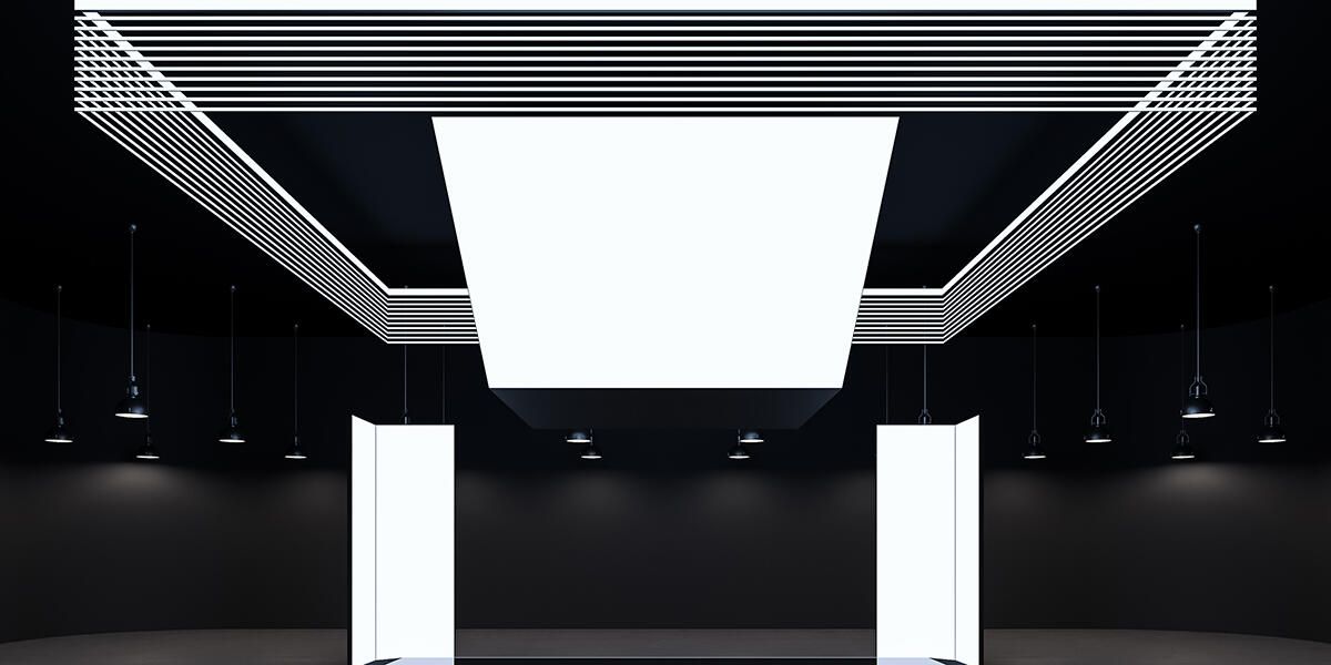 trade show booth lighting