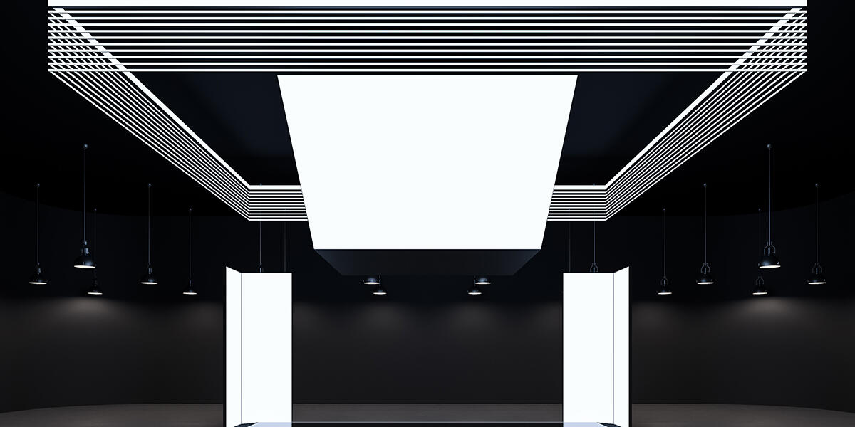 trade show booth lighting